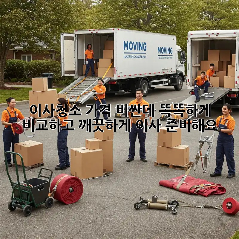 이사청소 가격 비싼데, 똑똑하게 비교하고 깨끗하게 이사 준비해요!