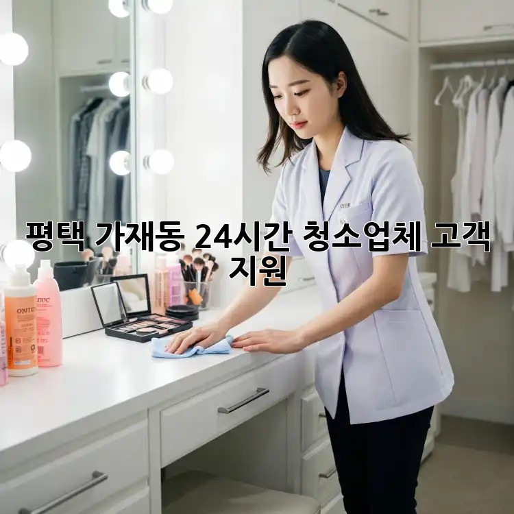 평택 가재동 24시간 청소업체 고객 지원