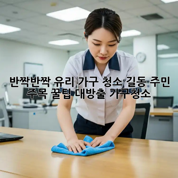 반짝반짝✨ 유리 가구 청소, 길동 주민 주목! 꿀팁 대방출! #가구청소
