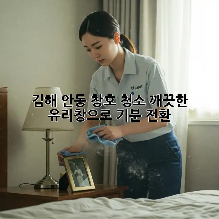 김해 안동 창호 청소, 깨끗한 유리창으로 기분 전환!