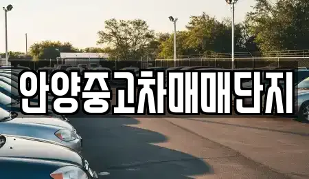 안양중고차매매단지