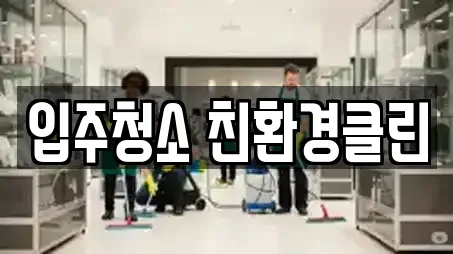 입주청소 친환경클린