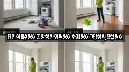 더진심특수청소.공장청소.외벽청소.화재청소.고압청소,종합청소