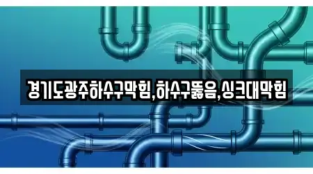 경기 광주 역동 내 16개 하수구뚫음 업체 위치