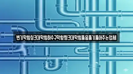 변기막힘싱크대막힘하수구막힘씽크대막힘뚫음뚫기뚫어주는업체