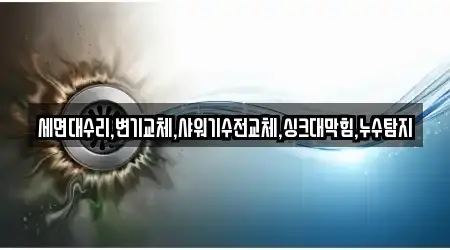 세면대수리,변기교체,샤워기수전교체,싱크대막힘,누수탐지