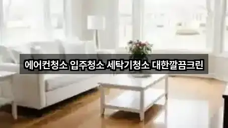 에어컨청소 입주청소 세탁기청소 대한깔끔크린