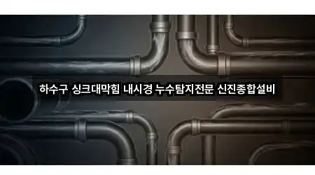 하수구 싱크대막힘 내시경 누수탐지전문 신진종합설비