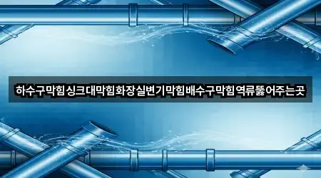 하수구막힘싱크대막힘화장실변기막힘배수구막힘역류뚫어주는곳