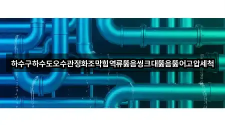 하수구하수도오수관정화조막힘역류뚫음씽크대뚫음뚫어고압세척