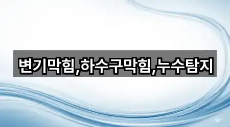 변기막힘,하수구막힘,누수탐지