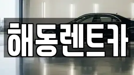 경기 부천시 오정구 대장동 렌트카 전문 해동렌트카