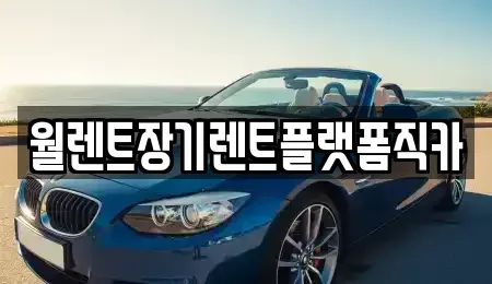경기 부천시 오정구 대장동 장기렌트카 전문 월렌트장기렌트플랫폼직카
