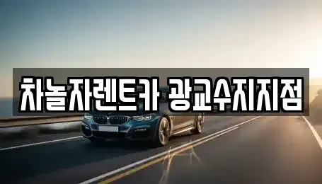 경기 용인시 수지구 동천동 단기렌트카 전문 차놀자렌트카 광교수지지점