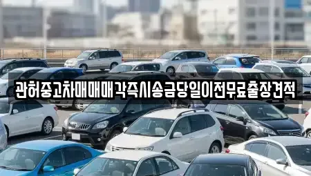 경기 파주시 문발동 중고차매매 전문 관허중고차매매매각즉시송금당일이전무료출장견적