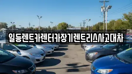 경기도 안산시 상록구 일동 장기렌트카 전문 일등렌트카렌터카장기렌트리스사고대차