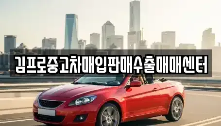 경기도 안성시 현수동 중고차매입 전문 김프로중고차매입판매수출매매센터