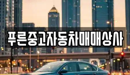 경북 포항시 북구 득량동 중고차 전문 푸른중고자동차매매상사