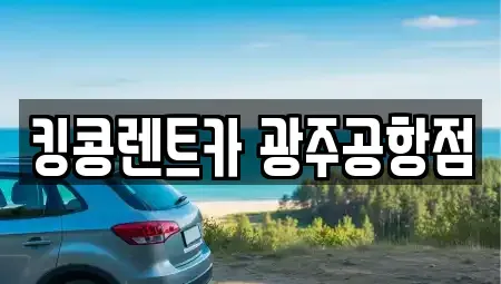 광주광역시 광산구 송촌동 렌트카 전문 킹콩렌트카 광주공항점