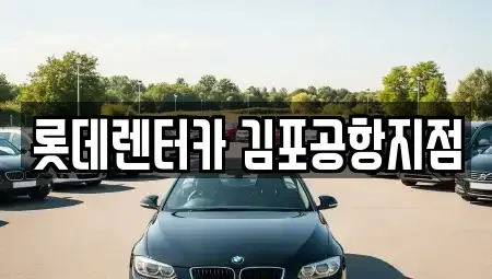 서울 강서구 렌트카 전문 롯데렌터카 김포공항지점