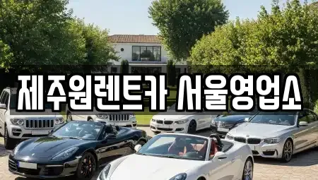 서울 강서구 렌트카 전문 제주원렌트카 서울영업소