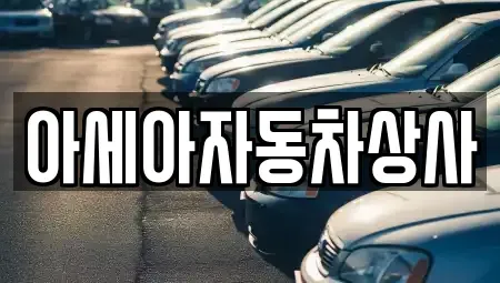 서울 송파구 삼전동 중고차 전문 아세아자동차상사