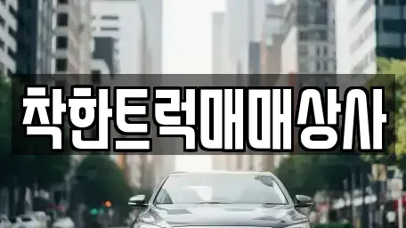 세종특별자치시 소정면 중고차 전문 착한트럭매매상사