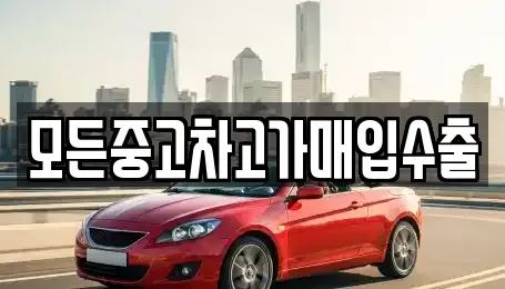 인천 서구 심곡동 중고차매입 전문 모든중고차고가매입수출