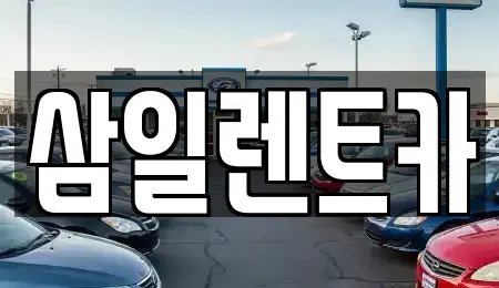 전남 광양시 중군동 렌트카 전문 삼일렌트카