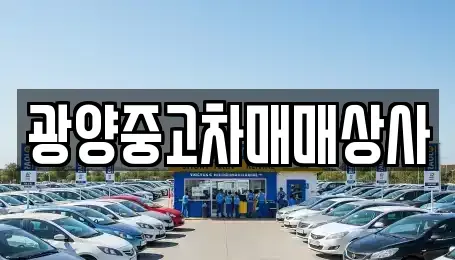전남 광양시 중군동 중고차 전문 광양중고차매매상사
